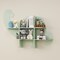Green MDF Dinosaur Kids Bookshelf with Wall Mount, 2-Tier Storage and Safety Design